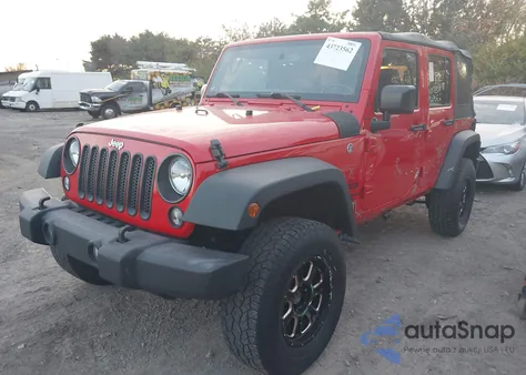 2016 Jeep Wrangler Unlimited Sport z USA, uszkodzony, nr VIN 1C4BJWDG2GL304441